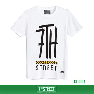 7th Street เสื้อยืด รุ่น SLD001 Slow Down-ขาว ของแท้ 100%