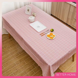 ผ้าปูโต๊ะ กันน้ำมัน วัสดุ PEVA ผ้าปูโต๊ะ สี่เหลี่ยม ลายตาราง มี 4 ขนาด ผ้าปูโต๊ะ กันน้ำและกันเปื้อน Table Cover