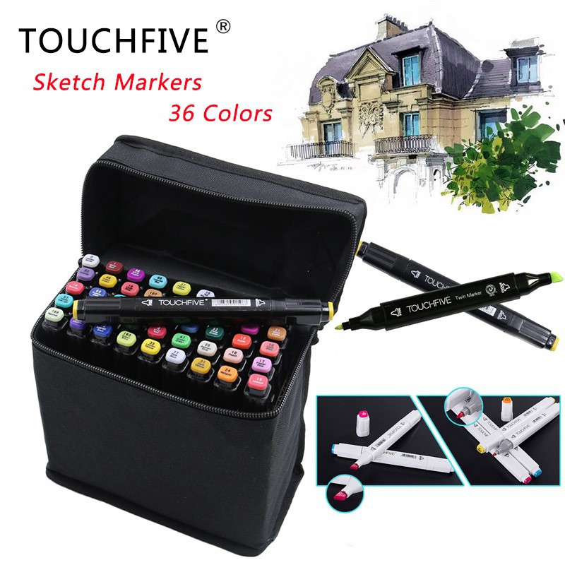 touchfive-ปากกามาร์กเกอร์-แบบสองหัว-36-สี