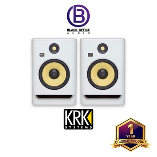 KRK ROKIT 8 G4 White Noise ลำโพงทำเพลง / ลำโพงมอนิเตอร์ / มิกซ์เพลง / Monitor Speaker (BlackOfficeAudio)