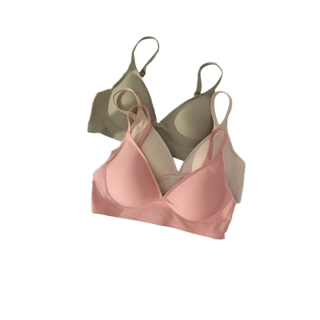 โปรโมชั่น : ⚡Tiny V Basic Bra⚡ บราเพื่อสุขภาพ บราไร้โครง บราไร้ขอบ บราฟองบาง บราใส่สบาย เสื้อชั้นในไร้โครง