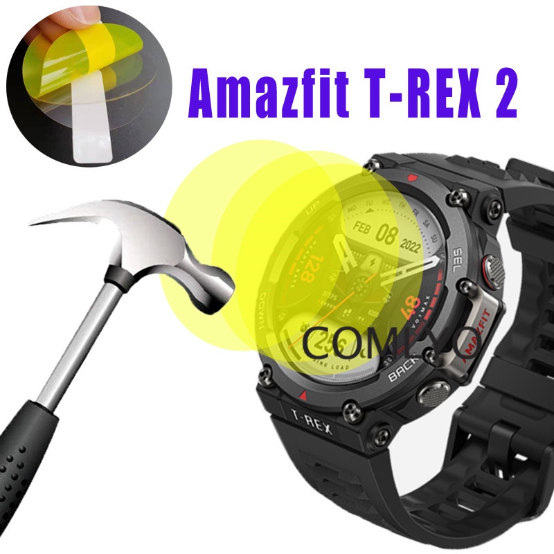 amazfit-t-rex-2-t-rex-2-ฟิล์มกันรอยหน้าจอ-hd-แบบนิ่ม-สําหรับ-3-ชิ้น