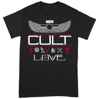 เสื้อยืดผ้าฝ้ายพิมพ์ลายคลาสสิก ขายดี เสื้อยืด พิมพ์ลาย The Cult Love สีดํา สไตล์คลาสสิก - OFFICIAL NCefhn51AMmddg93