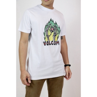 VOLCOM เสื้อยืดผู้ชาย แขนสั้น T-Shirt (VAF521931) WHITE S