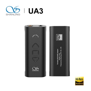 Shanling UA3 สายเคเบิลหูฟัง USB DAC ขนาดเล็ก แบบพกพา AK4493SEQ Type-C เป็น 3.5 มม. 4.4 มม. สําหรับสวิตช์ PC โทรศัพท์