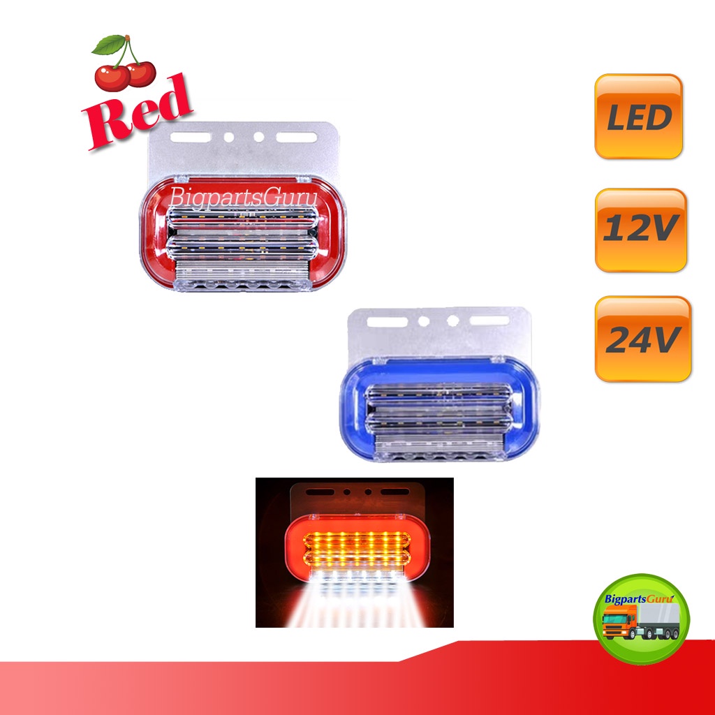 ไฟราวข้าง-led-ไฟเลี้ยว-led-12v-24v-ไฟวิ่ง-สีแดง-ไฟสัญญาณ-1-อัน