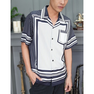 เสื้อฮาวาย เชิ้ตฮาวายลายจุดๆเส้นๆ SET12