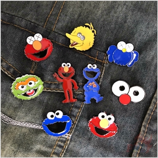 ★ Sesame Street Series 01 - Cartoon Brooches ★ 1Pc Kaws Fashion Doodle Enamel Pins Backpack Button Badge Brooch