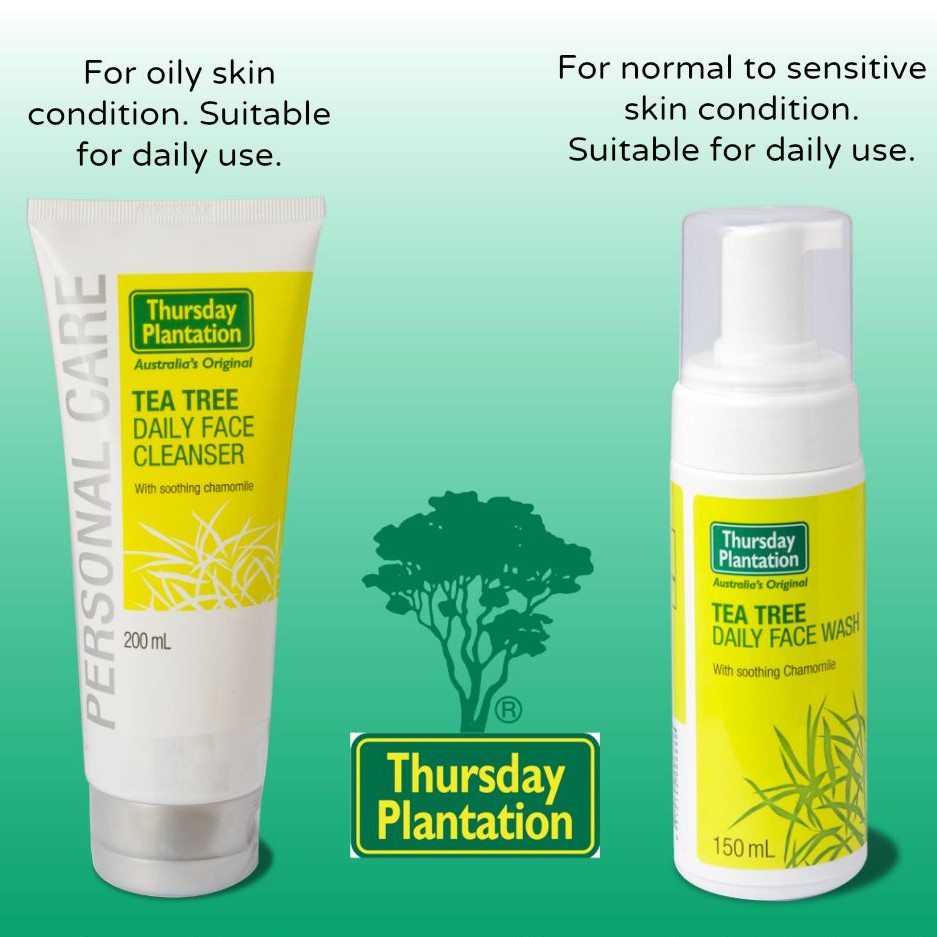 thursday-plantation-tea-tree-daily-face-wash-150ml-foaming-โฟมเนื้อนุ่มเหมาะกับผู้ที่มีปัญหาผิวมัน-kawaofficia