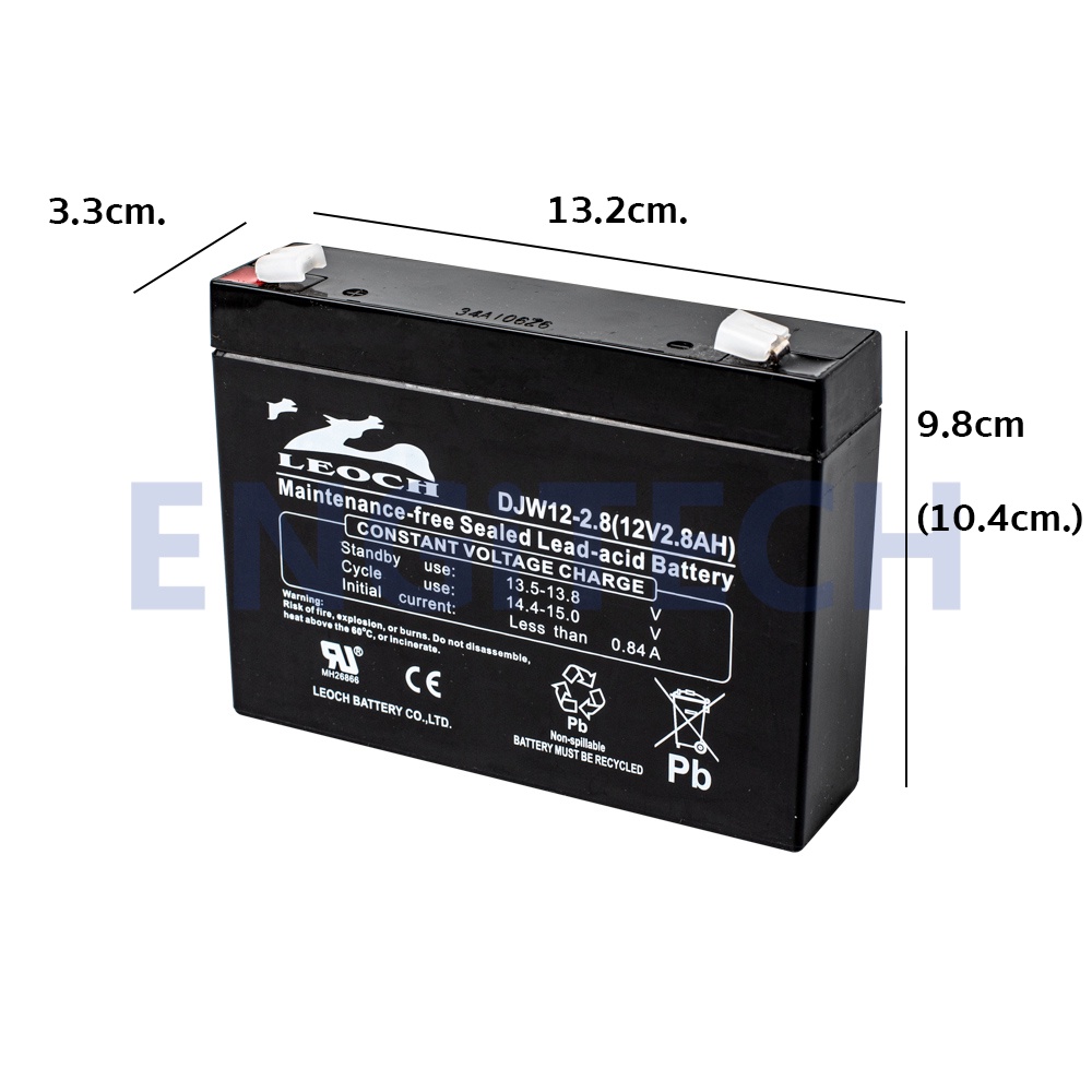 leoch-vrla-batteries-แบตเตอรี่-แห้ง-djw12-2-8-12v-2-8ah-vrla-battery-แบต-สำรองไฟ-ups-ไฟฉุกเฉิน-รถไฟฟ้า-ประกัน-1-ปี