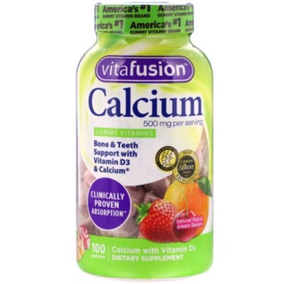 Calcium 500mg+vitamin D 1000iu 100gummies หรือ fiber + calcium prenatal 90 gummies