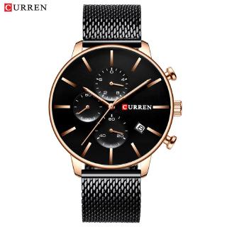 CURREN Men Luxury Business Quartz Military Watch Fashion Stainless Steel Band Wrist Watches Clock Date Dropshipping