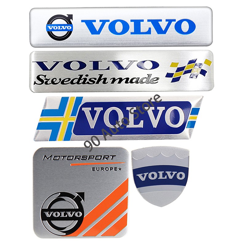 Metal Car Body Nameplate Sticker Auto Rear Emblem Badge Trunk Scratch  Blocking Decal for Volvo S60 S60L S70 S40