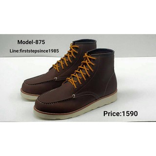 Firststepsince รองเท้าหนังแท้ Model-875 สีน้ำตาลเข้ม