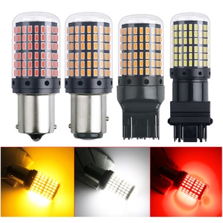 หลอดไฟเลี้ยวรถยนต์ LED S25 1156 BA15S P21W BAU15S PY21W 1157 BAY15D 3014 144 SMD 1 ชิ้น