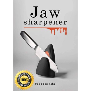 PROPAGANDA Jaw Knife Sharpender  ที่ลับมีดรูปฉลาม สีดำด้าน