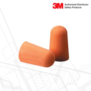 3M™ โฟมลดเสียง รุ่น 1100 ชนิดไม่มีสาย บรรจุซองพลาสติก ค่าการลดเสียง 29 เดซิเบล (บรรจุ1แพ็ค/2คู่)