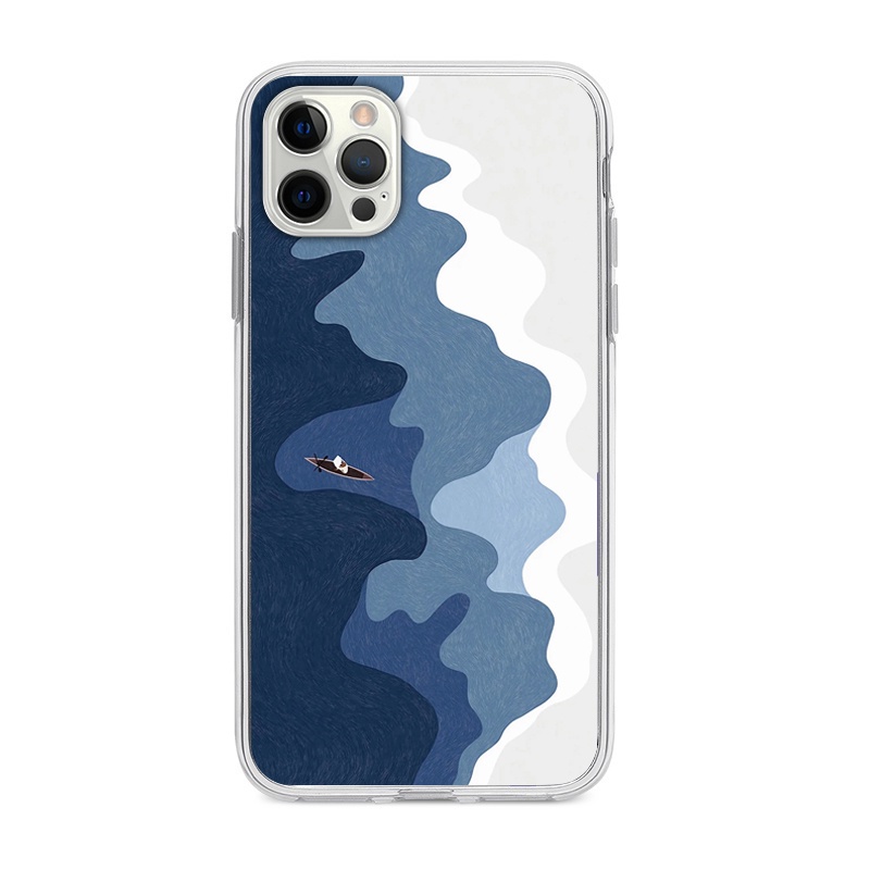 sea-boat-เคสไอโฟน-8พลัส-iphone-7-8-se2020-7plus-8plus-12-13-pro-max-14-11-เคส-xr-xs-x-painting-phone-case-นิ่ม