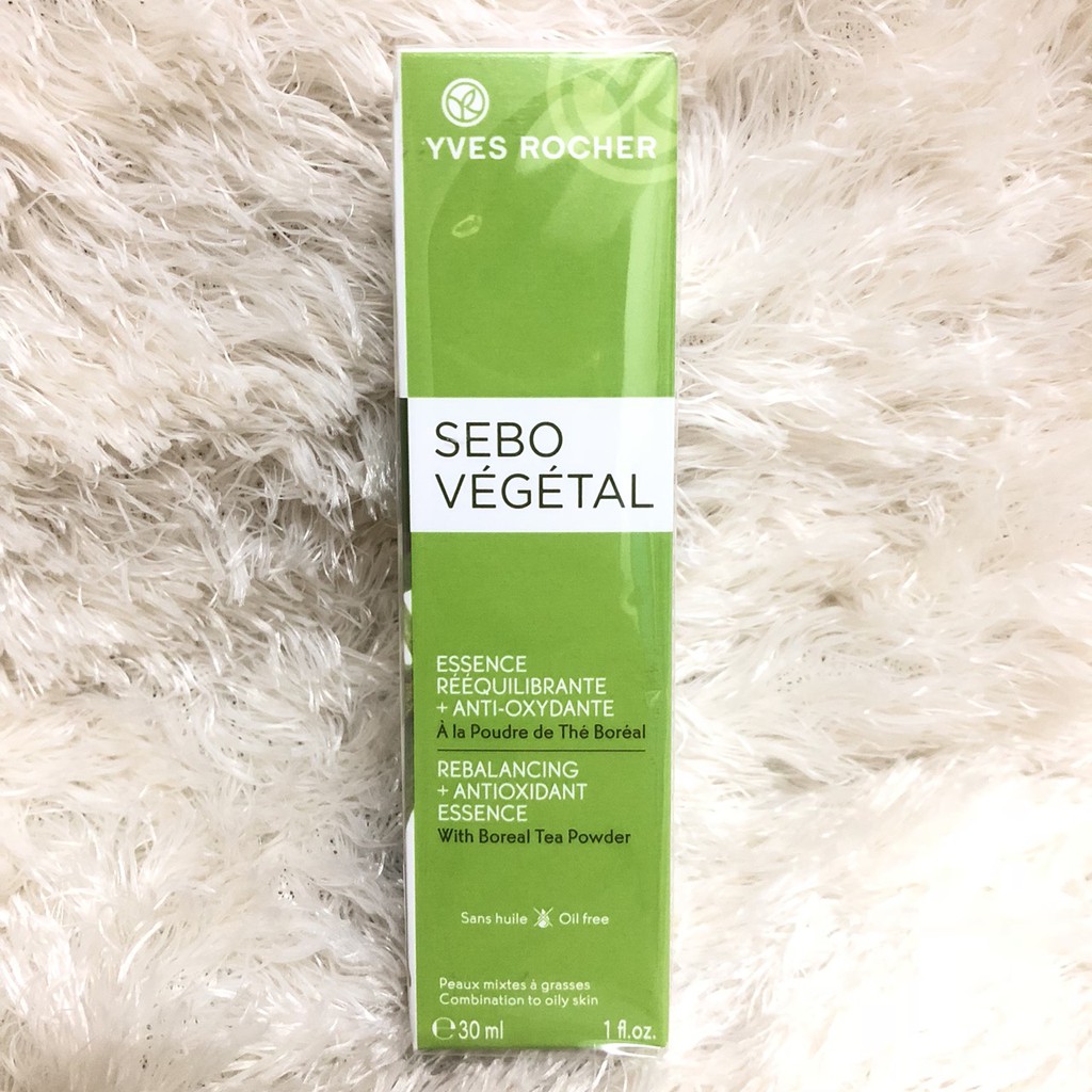 Yves Rocher Sebo Vegetal rebalancing antioxidant essence 30ml.สูตรใหม่