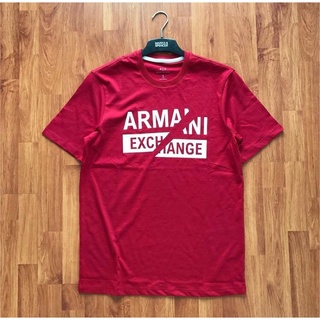 AX👕ARMANI EXCHANG REGULAR FIT T-SHIRTS เสื้อยืดคอกลมแขนสั้นแบรนด์