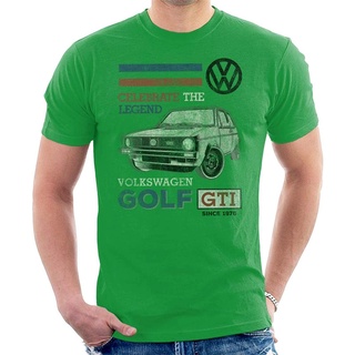 เสื้อยืดลําลอง ผ้าฝ้ายแท้ พิมพ์ลาย Volkswagen GTI Legend แฟชั่นสําหรับผู้ชาย