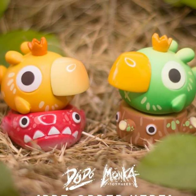 Dodo bird green yellow monka toy designer art toy Shopee Thailand
