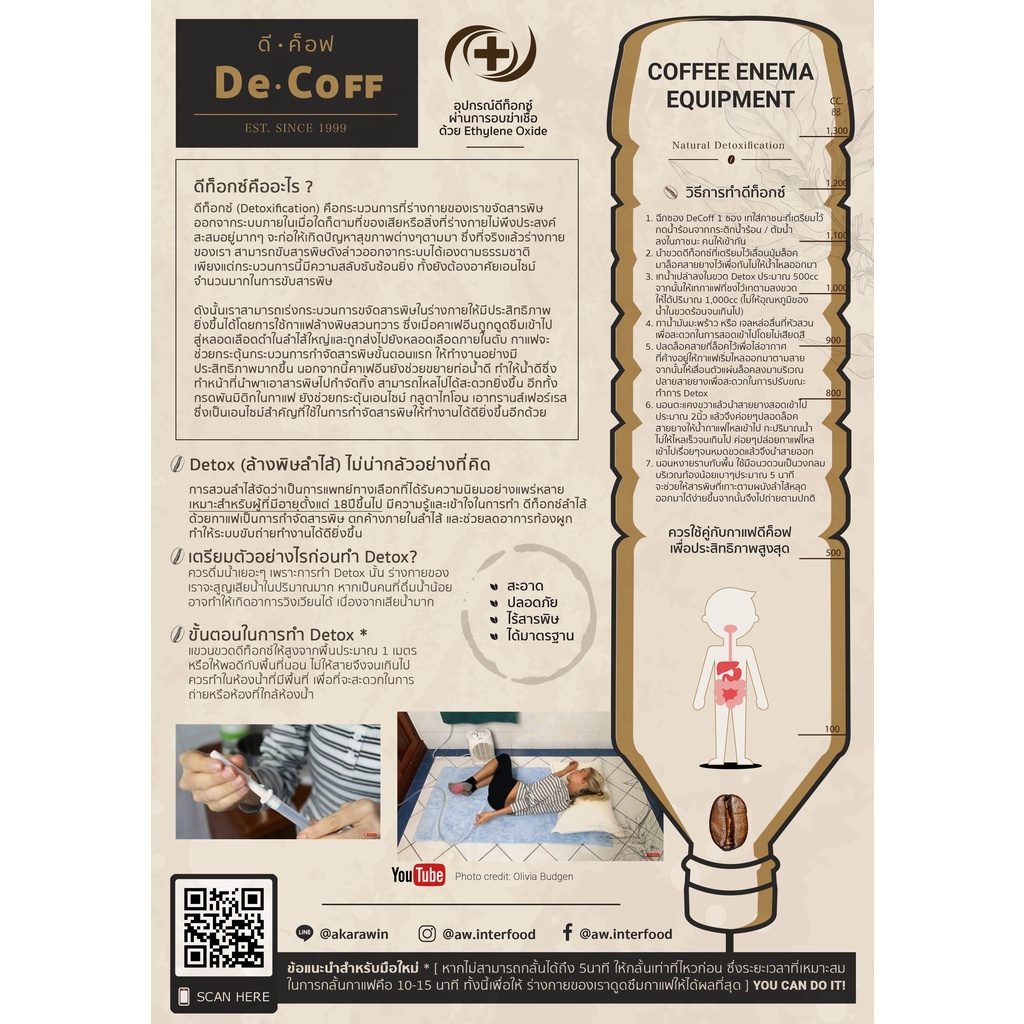 [ซองเดี่ยว] DeCoff กาแฟชงละลายทันที ไม่มีกาก 1 ซอง 5 กรัม (ใช้สำหรับดี ...