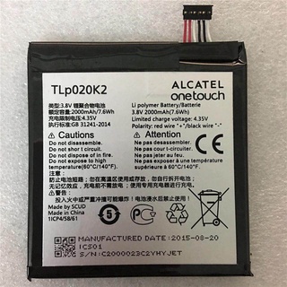 แบตเตอรี่ ALcatel One Touch 6039 H 6039Y 6039 battery TLp020K 2000mAh