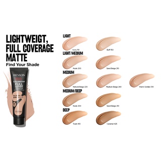 ภาพขนาดย่อของภาพหน้าปกสินค้าแบบหลอด เนื้อมูส REVLON ColorStay Full Cover Foundation 30ml เรฟลอน รองพื้น คัลเลอร์สเตย์ เนื้อแมท หน้าไม่มัน เนื้อเนียน จากร้าน rainbowbeauty999 บน Shopee