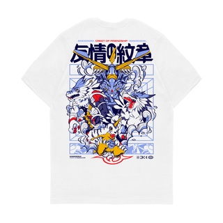 【🔥🔥】เสื้อยืด ลายการ์ตูนอนิเมะ Kizaru Digimon GABUMON