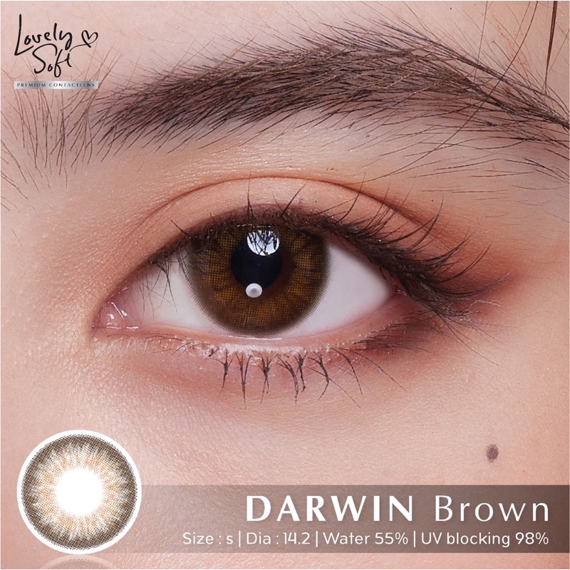 Darwin brown พร้อมส่งค่าสายตา (Lovelysoft) | Shopee Thailand