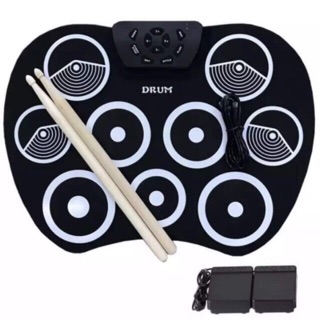 At First กลองไฟฟ้า รุ่น Drum Pad กลองชุด ขนาดใหญ่กระทัดมือ ฟังก์ชันและขนาดใหญ่กว่า