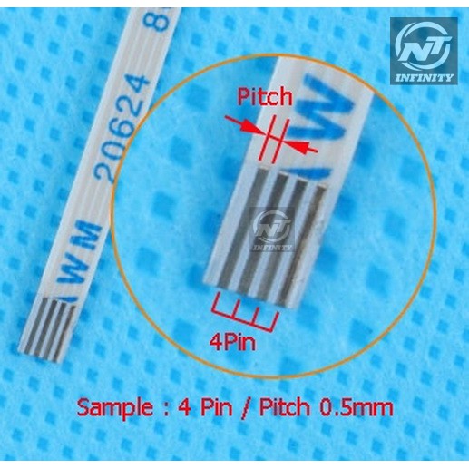 สายแพร-37-pins-pitch-1mm-length-45cm-type-b-flat-cable