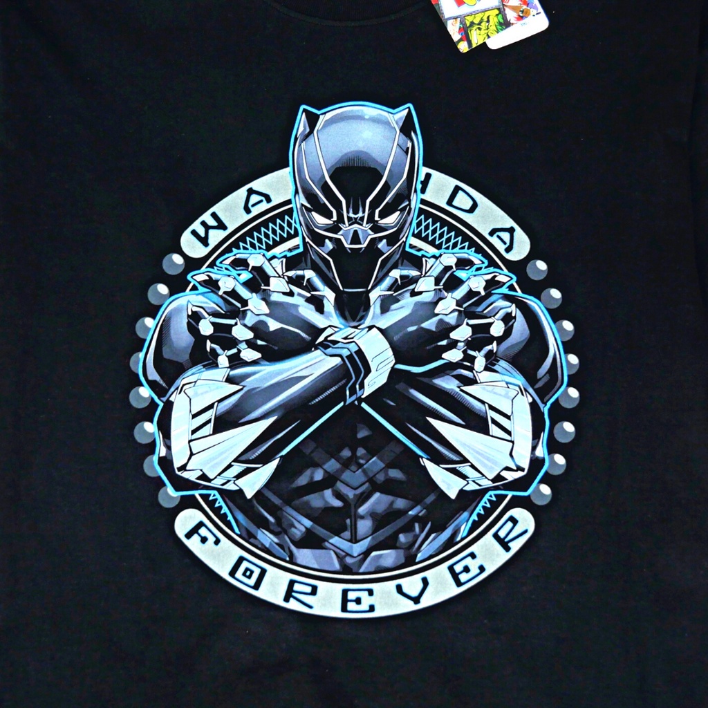 power-7-shop-เสื้อยืดการ์ตูน-ลาย-มาร์เวล-black-panther-ลิขสิทธ์แท้-marvel-comics-t-shirts-mvx-178