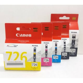 หมึก Canon PGI-725PGBK ,CLI-726BK,C,M,Y ของแท้