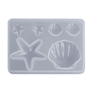 FLGO*Silicone Mold Sea Shell Starfish DIY Epoxy Resin Jewelry Making