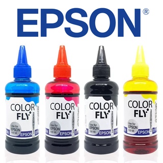 หมึกเติม Epson ชุด4สี ขนาด 100 ml COLOR FLY Refill เติม Epson ได้ทุกรุ่น