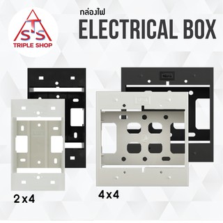 ภาพหน้าปกสินค้าบล็อคลอย กล่องลอย ขนาด 2x4 ,ขนาด4x4 ใช้ได้กับหน้ากากทั่วไป ที่เกี่ยวข้อง