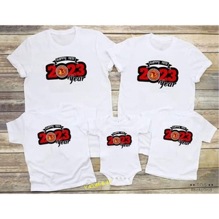 2023 New year shirt Family Set (Sold per Piece)เสื้อยืด