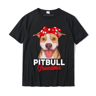[S-5XL] เสื้อยืด ผ้าฝ้าย พิมพ์ลาย Pitbull Grandma Pittie Dog Mom สไตล์คลาสสิก สําหรับผู้ชาย 2022