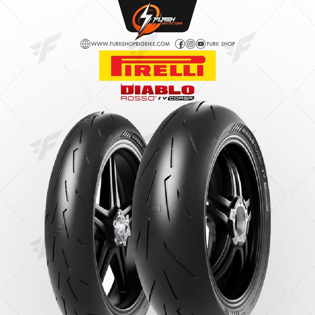 ยาง/ยางรถมอเตอร์ไซค์/ยางบิ๊กไบค์ PIRELLI DIABLO ROSSO IV CORSA ยางซิ่ง ...