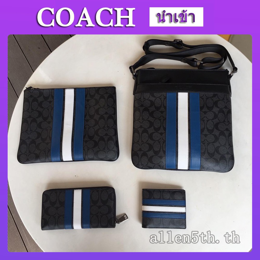 coach-แท้-กระเป๋าสตางค์ใบสั้น-กระเป๋าสตางค์ผู้ชาย-หนังแท้กระเป๋าสตางค์-f26070-f26071-f26072-f26068-รับประกันของแท้-100