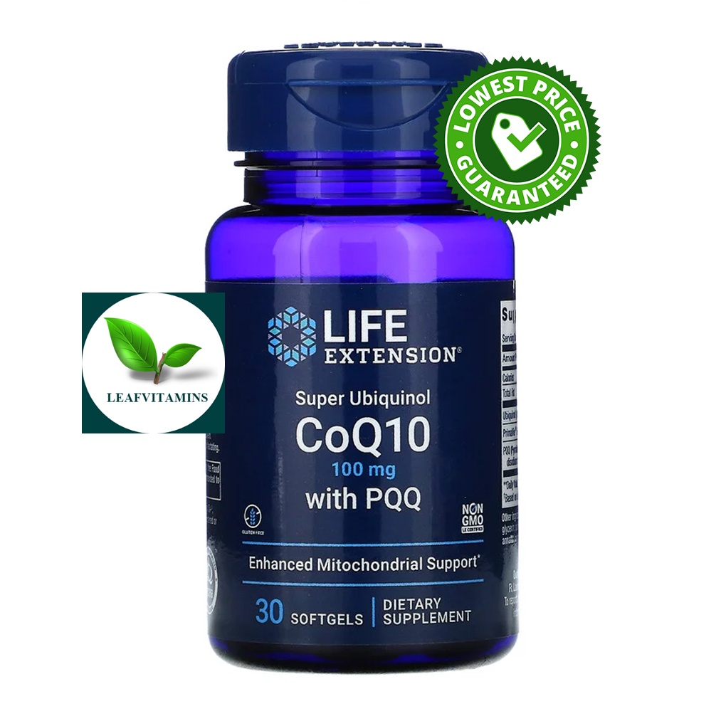 Life Extension Super Ubiquinol CoQ10 with PQQ 100 mg / 30 Softgels
