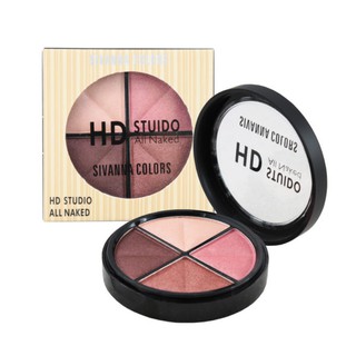 ตลับอายแชโดว์ 4 สีSivanna Colors HD Studio All Naked Hf588 sivannaอายแชโดว์