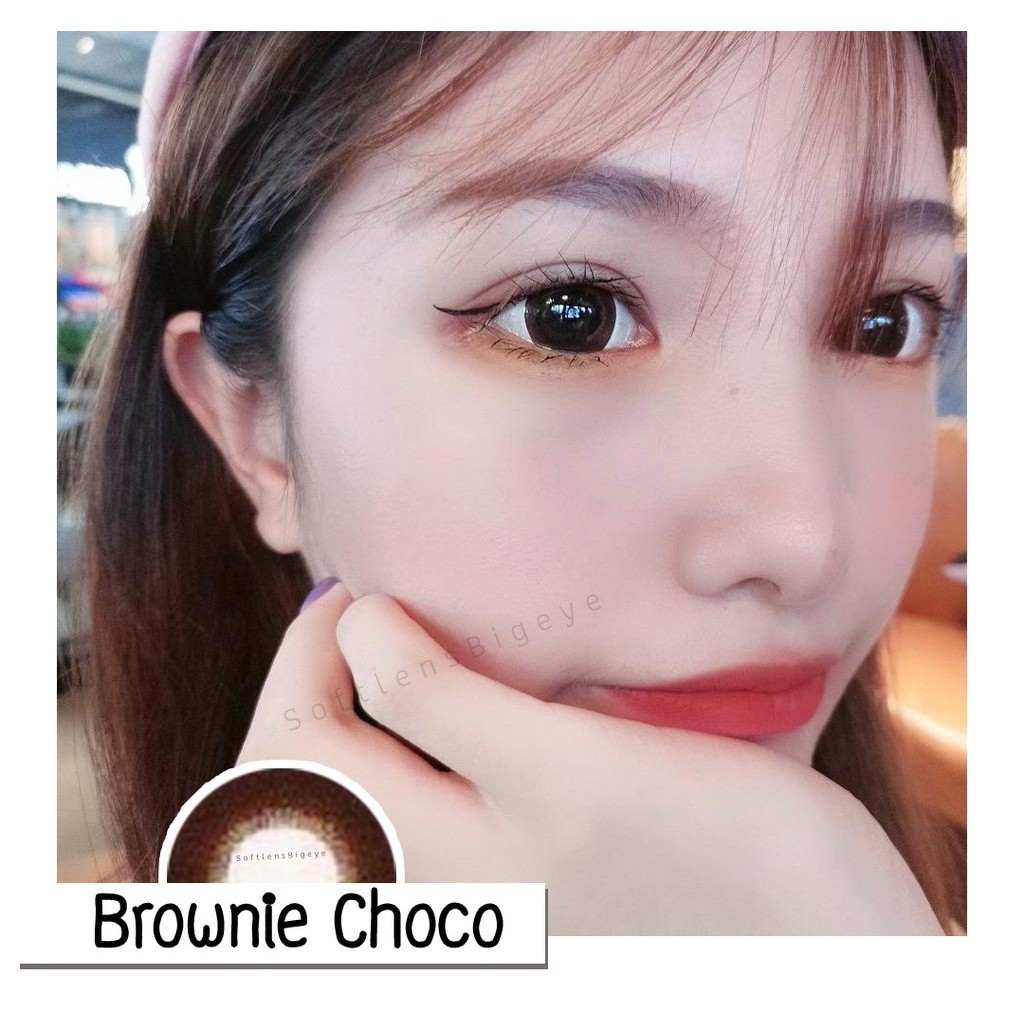 คอนแทคเลนส์-ขนาดบิ๊กอาย-choco-brownie-dueba