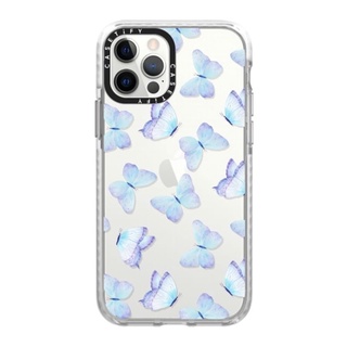 Casetify 12/12 Pro/12 Pro Max Lilac aquablue watercolor hand painted butturfly