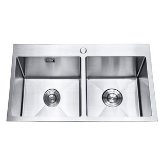 Embedded sink BUILT-IN SINK TEKA T TQB 2B STAINLESS STEEL Sink device Kitchen equipment อ่างล้างจานฝัง ซิงค์ฝัง 2หลุม TE