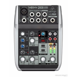 ภาพขนาดย่อของสินค้าBehringer : XENYX-Q502USB (มิกเซอร์ ขนาด 5 Input พร้อม USB/Audio Interface)