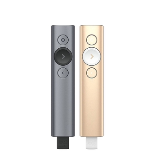 Logitech Spotlight Wireless Presenter Projection Pen Ppt Page Turning Pen ปากกาเลคเชอร์ซูมเข้าและโฟกัสหน้าจอ LCD