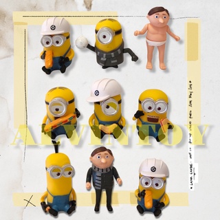 ส่งเร็ว พร้อมส่งจากกทม. โมเดล Minions - มินเนี่ยน 9 ตัว